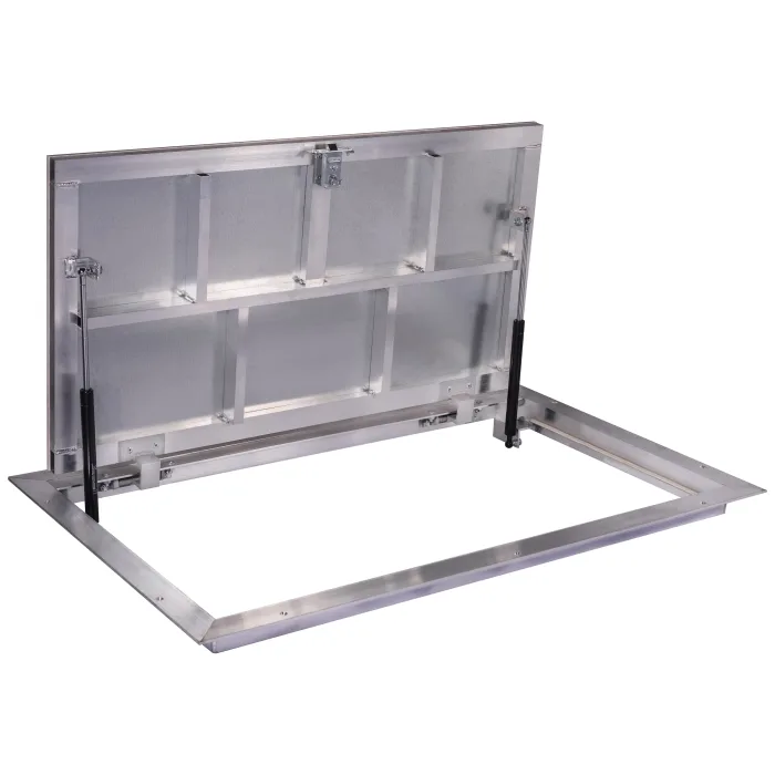 60 × 100P - Põrandaluuk plaatide alla Alumiinium
