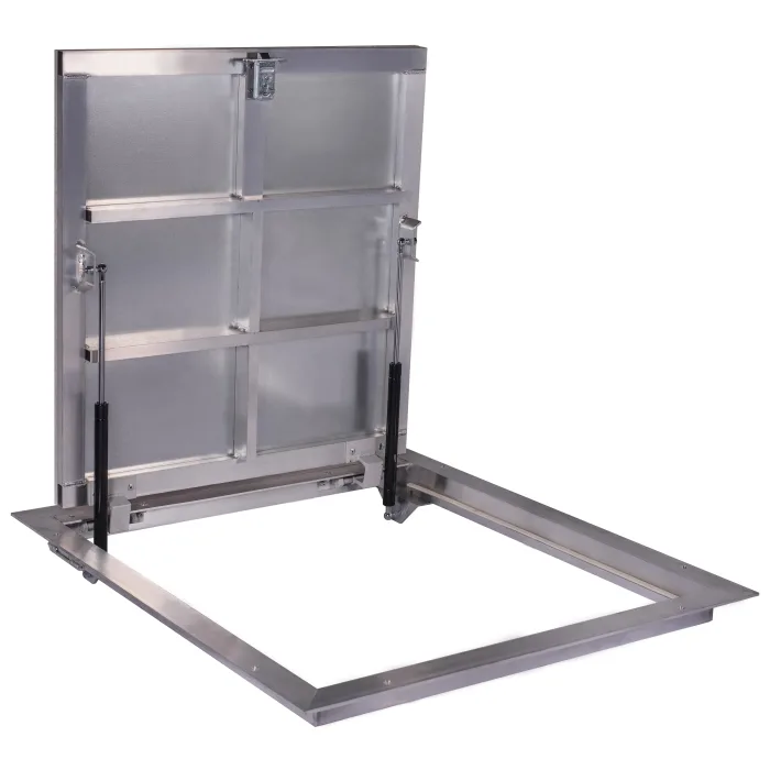 80 × 70P - Põrandaluuk plaatide alla Alumiinium