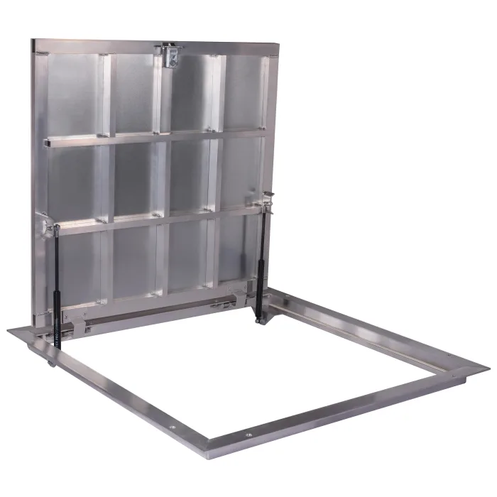 90 × 80P - Põrandaluuk plaatide alla Alumiinium